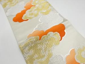 アンティーク　雲模様織り出し袋帯(材料)(サービス品)